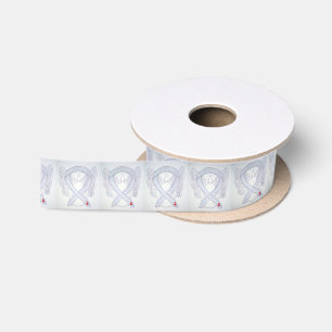 En Satin Ribbon Angel de sensibilisation au diabète Ruban