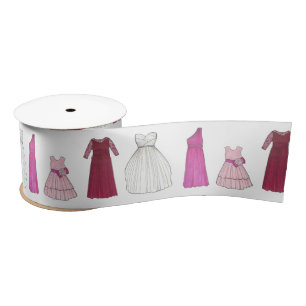 En Satin Robe de fête de la mariage robes ruban