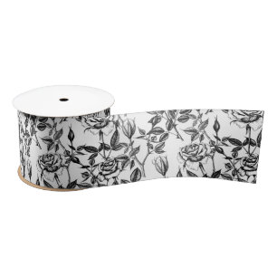 En Satin Rose dessin ruban satiné