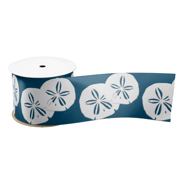 En Satin Ruban bleu marine pour gros sable (Bobine)