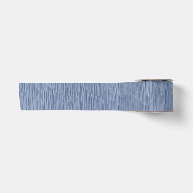 En Satin Ruban bleu strié (Devant)