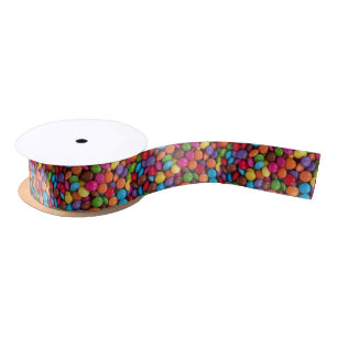 En Satin Ruban Bouton Candy