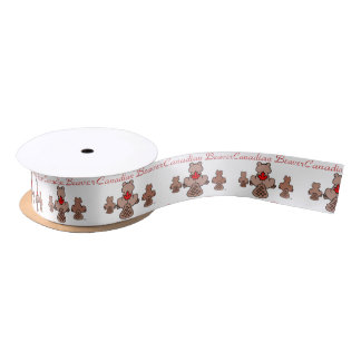 En Satin Ruban canadien de castor