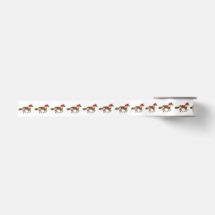 En Satin Ruban Cheval au Galop Drapeau du Maryland