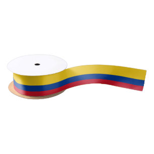 En Satin Ruban colombien de drapeau