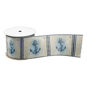 En Satin ruban d'ancrage nautique