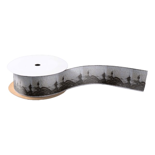 En Satin Ruban d'arbre de bouleau (Bobine)