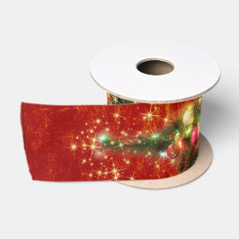 En Satin Ruban d'arbre de Noël étincelant