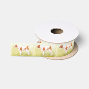 En Satin Ruban d'art breton de chien espagnol