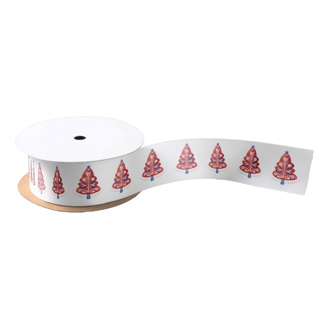 En Satin Ruban d'art populaire de Noël scandinave (Bobine)