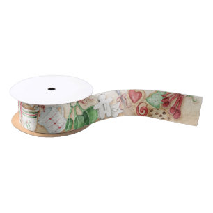 En Satin Ruban de Baker de biscuit de cuisine