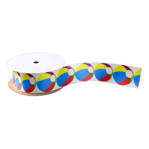 En Satin Ruban de ballon de plage