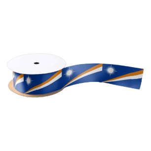 En Satin Ruban de drapeau de Marshallese