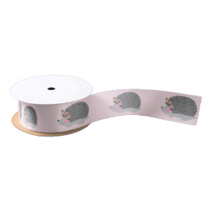 En Satin Ruban de Hérisson de la couronne de fleurs