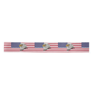 En Satin Ruban de l'aigle satiné du drapeau américain