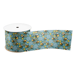 En Satin Ruban de miel d'abeille mignon