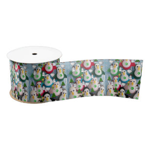 En Satin Ruban de Noël, Pingouin
