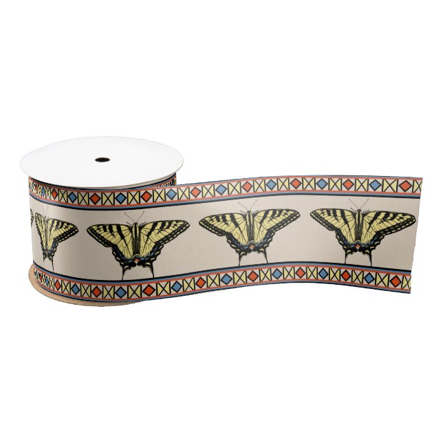 En Satin Ruban de papillon jaune du sud-ouest (Bobine)