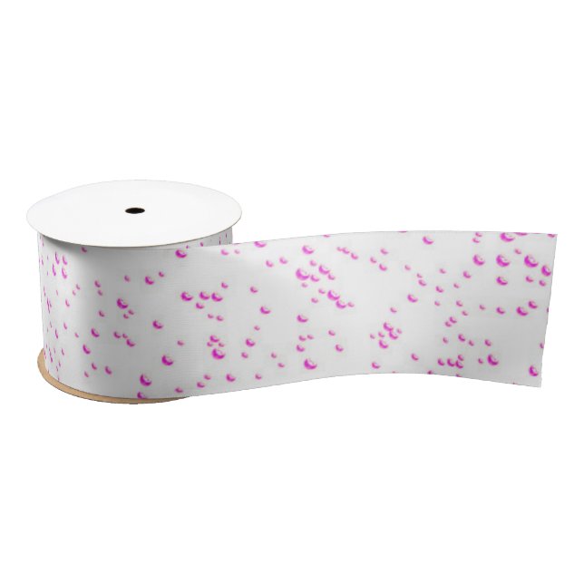 En Satin Ruban de pluie rose (Bobine)