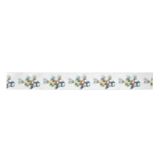 En Satin Ruban de poissons d'aquarelle