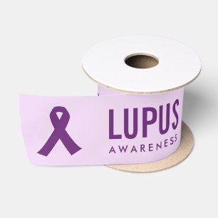 En Satin Ruban de sensibilisation Lupus pourpre