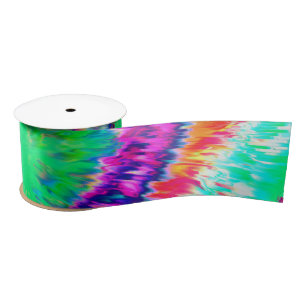 En Satin Ruban de teinture