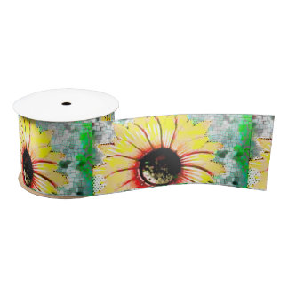 En Satin Ruban de tournesol