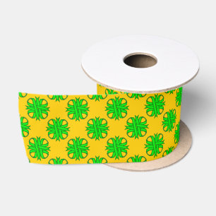 En Satin Ruban de trèfle vert de chaux par Kenneth Yoncich