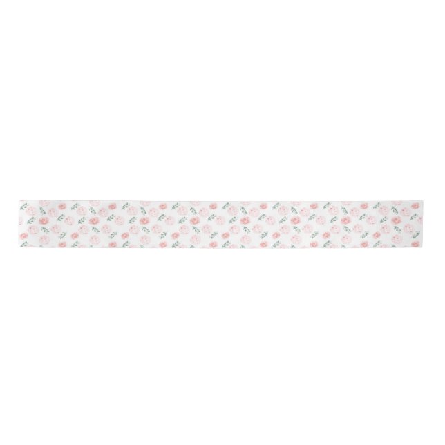 En Satin Ruban d'emballage cadeau rose Hydrangea (Devant)