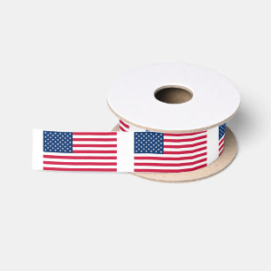 En Satin Ruban des drapeaux américains patriotiques