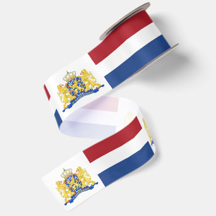 En Satin Ruban des Pays-Bas, Emblème, patriotique, Drapeau