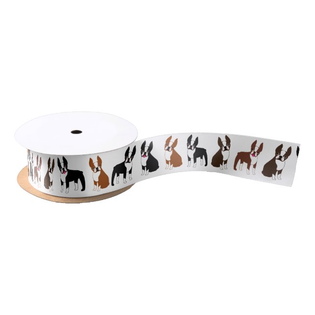 En Satin Ruban des Terriers de Boston (Bobine)