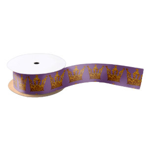 En Satin Ruban d'or d'enveloppe de cadeau de couronne