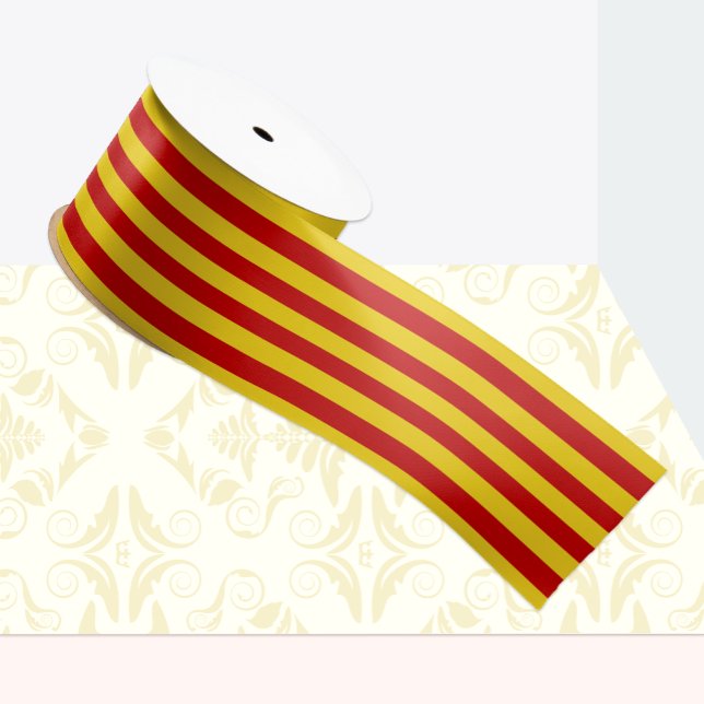 En Satin Ruban Drapeau Catalogne, mode catalane /La Senyera (Créateur téléchargé)