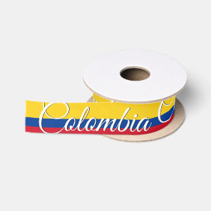 En Satin Ruban drapeau colombien, mode / sports, Colombie