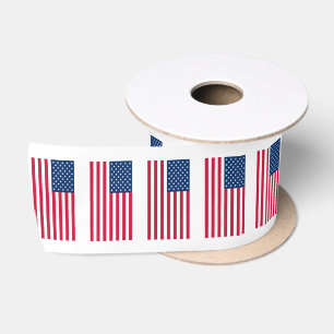 En Satin Ruban Drapeau USA Patriotique Drapeaux Américains