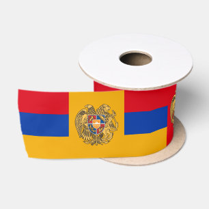 En Satin Ruban du drapeau arménien, Emblème, Coeur, Arménie