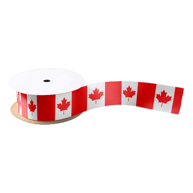 En Satin ruban du drapeau canadien (Bobine)