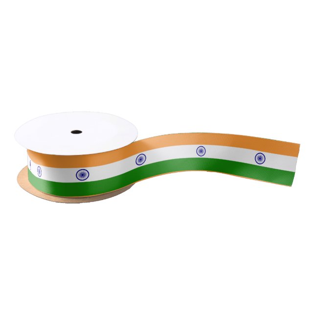 En Satin Ruban du drapeau indien (Bobine)