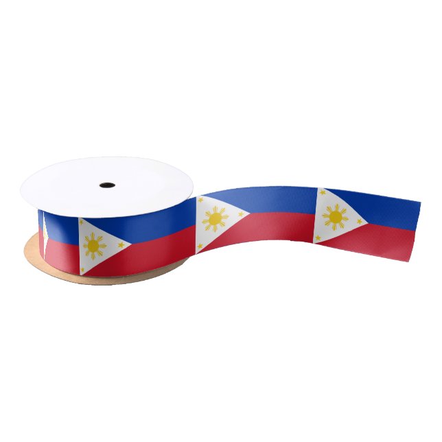 En Satin Ruban du drapeau philippin (Bobine)