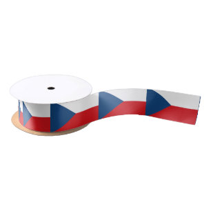 En Satin Ruban du drapeau tchèque
