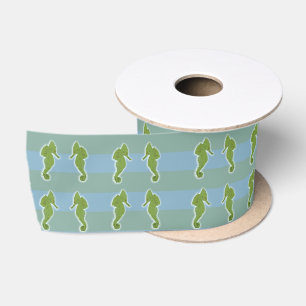 En Satin Ruban enveloppant Cadeau Sea Horses
