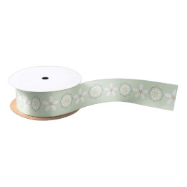 En Satin Ruban floral minimal Abstrait