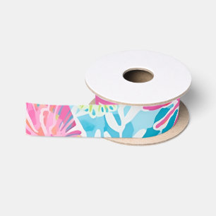 En Satin Ruban graphique élégant