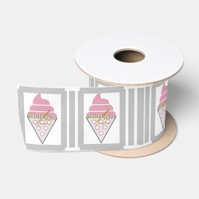 En Satin Ruban irrésistible de crème glacée (Bobine)