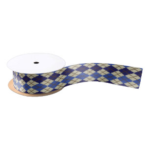En Satin Ruban Jacquard Scone Blueberry