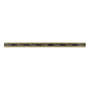 En Satin Ruban jaune et noir