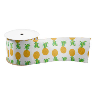 En Satin Ruban Motif ananas amusant