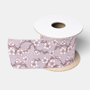En Satin Ruban Motif floral féminin
