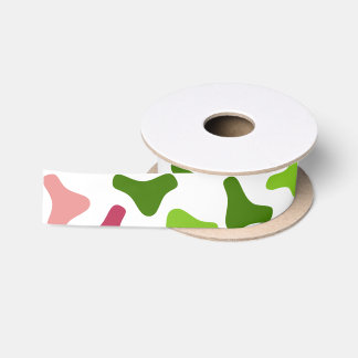 En Satin Ruban Motif simple Tropical Boomerang